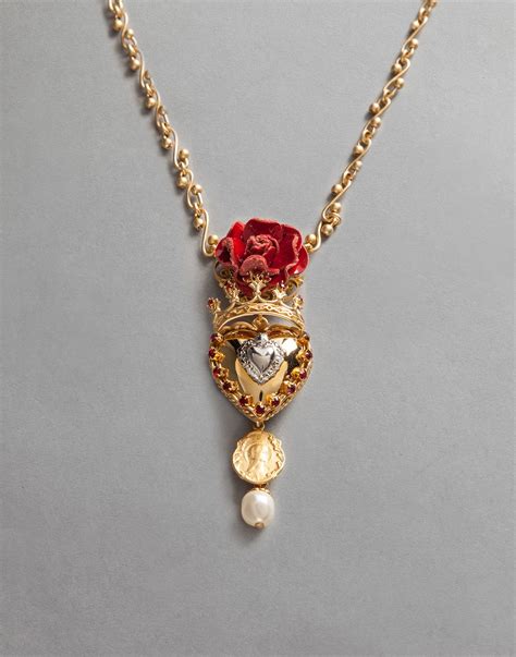 sacred heart dolce gabbana|sacred heart necklace.